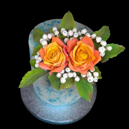 Blumen- und Blattkombination Silikonform Fondant DIY Modellierwerkzeug, DIY Modellierwerkzeug