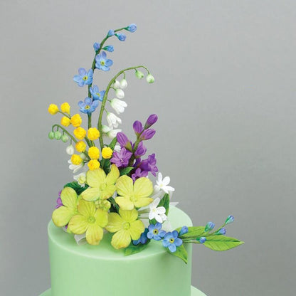 Blumen- und Blattkombination Silikonform Fondant DIY Modellierwerkzeug, DIY Modellierwerkzeug