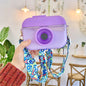 Camera Plastic Cup Children Straw Juice Cup Travel Leisure Water Cup, Pink, Blue, Purple, Yellow