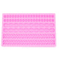 Pearl Twist Geflochtene Fondant-Kuchen-Silikonform, Rosa, Grau
