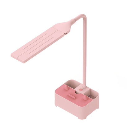 TD6 Student Handyhalter Stifthalter Augenschutz USB Schreibtischlampe, Weiß, Pink, Grün