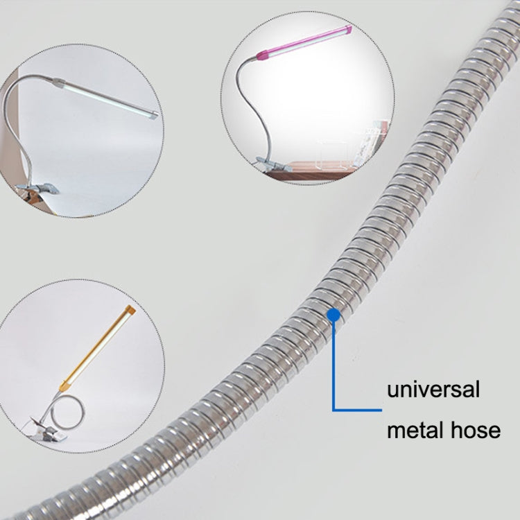 USB-Clip-Lampe Student Augenschutz LED Dimmbare Schreibtischleuchte, Lila, Gold, Schwarz, Silber