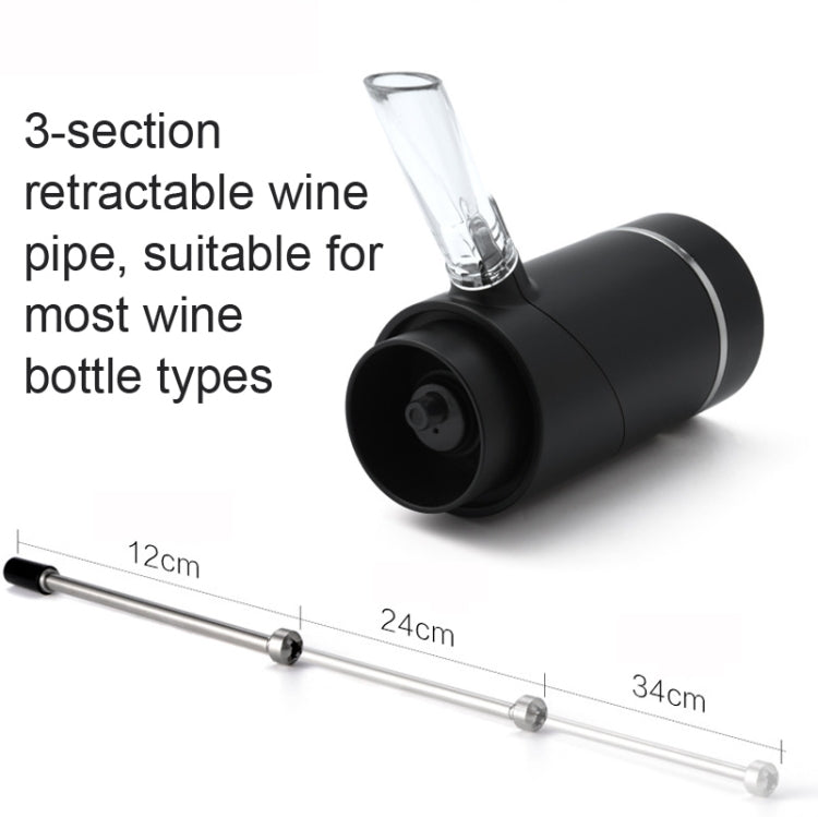 Elektrischer Rotwein-Dekanter-Spender, Stil:, rotes ABS, Edelstahl, Edelstahl mit Sockel
