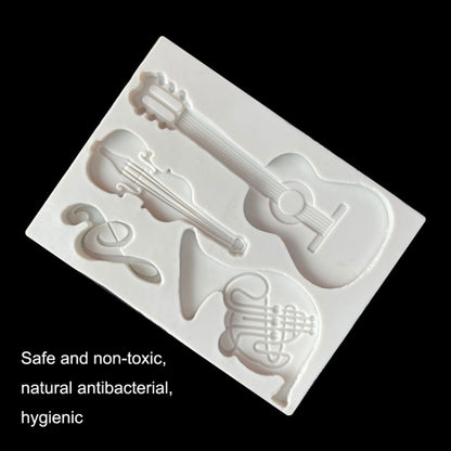 Silikonform mit Musikschloss, für Schokoladen-Fondant und Kuchendekoration, Stil:, Spezifikation: Dreieck, Dreieck, Rechteck