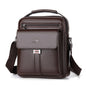 WEIXIER D244 Men Shoulder Bag Large Capacity Business Retro Messenger Bag, D244 Black, D244 Brown
