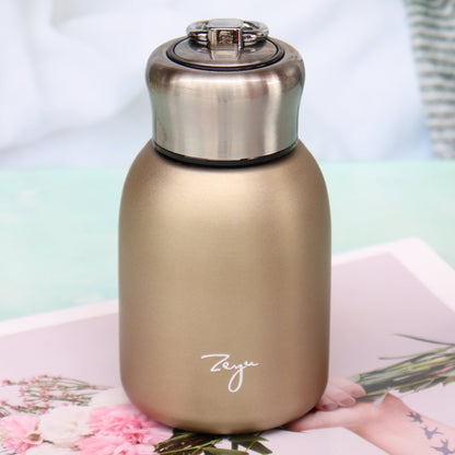 280 ml 304 Edelstahlgriff Vakuum-Isolierbecher Big Belly Geschenkbecher, Schwarz, Gold, Grün, Silber, Roségold