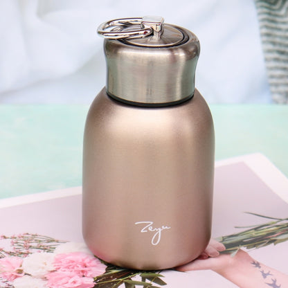 280 ml 304 Edelstahlgriff Vakuum-Isolierbecher Big Belly Geschenkbecher, Schwarz, Gold, Grün, Silber, Roségold