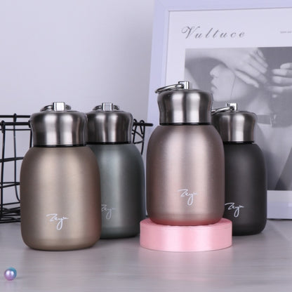 280 ml 304 Edelstahlgriff Vakuum-Isolierbecher Big Belly Geschenkbecher, Schwarz, Gold, Grün, Silber, Roségold