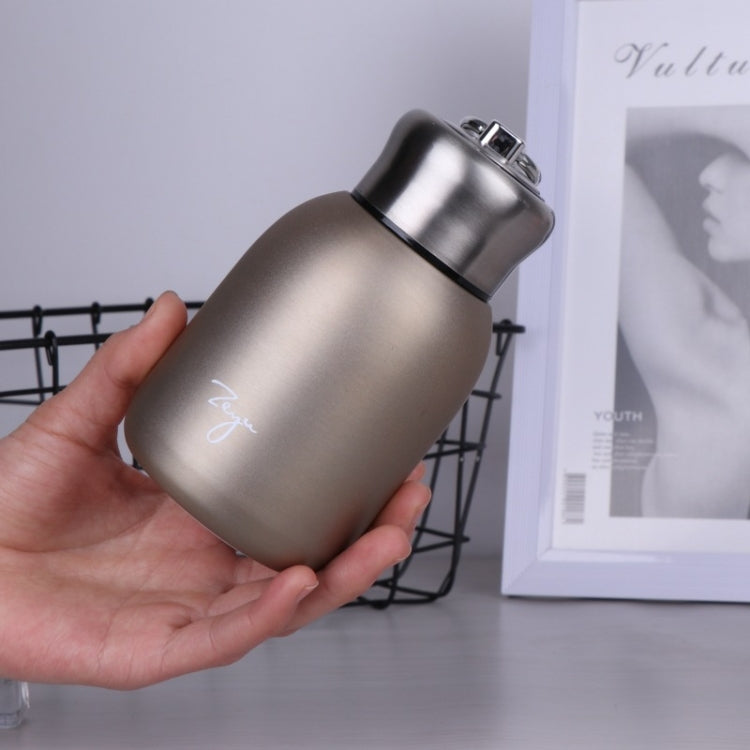 280 ml 304 Edelstahlgriff Vakuum-Isolierbecher Big Belly Geschenkbecher, Schwarz, Gold, Grün, Silber, Roségold