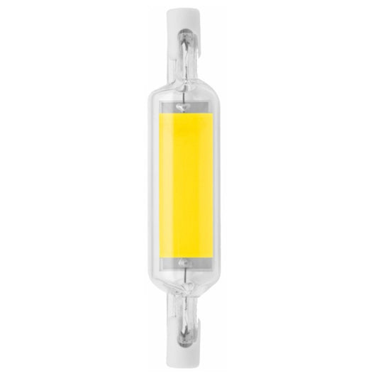 R7S LED COB Dimmer Glaslampe Doppelseitiges horizontales Plug-in-Licht, 78 mm 10 W, 118 mm 20 W