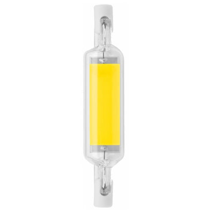 R7S LED COB Dimmer Glaslampe Doppelseitiges horizontales Plug-in-Licht, 78 mm 10 W, 118 mm 20 W