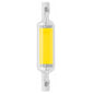R7S LED COB Dimmer Glaslampe Doppelseitiges horizontales Plug-in-Licht, 78 mm 10 W, 118 mm 20 W
