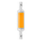 R7S LED COB Dimmer Glaslampe Doppelseitiges horizontales Plug-in-Licht, 78 mm 10 W, 118 mm 20 W
