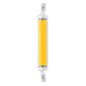R7S LED COB Dimmer Glaslampe Doppelseitiges horizontales Plug-in-Licht, 78 mm 10 W, 118 mm 20 W