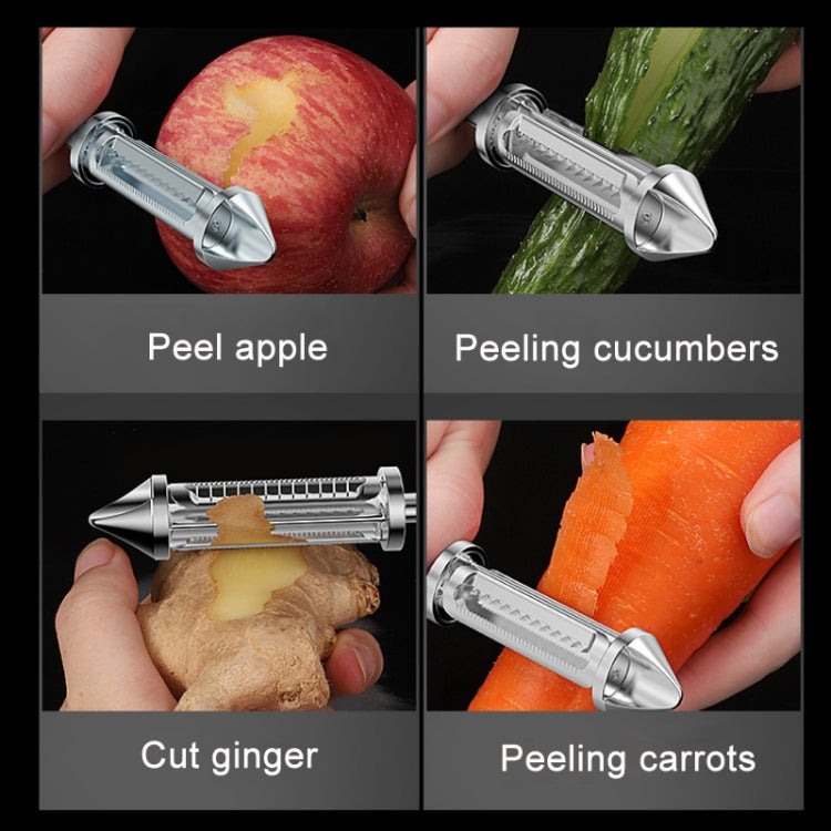 Multifunktionales Obstschälmesser aus Edelstahl, 3 in 1, 5 in 1