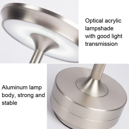 Wiederaufladbare Schreibtischlampe, abnehmbare Schreibtischlampe, Bar-Atmosphäre, Nachtlicht, Gold, Silber, Schwarz