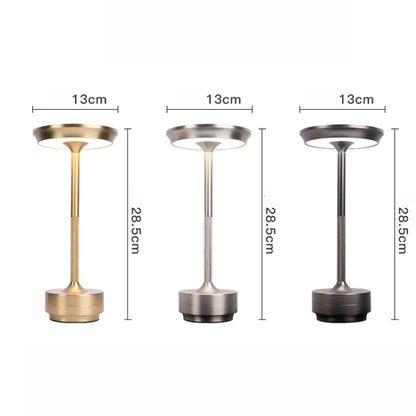 Wiederaufladbare Schreibtischlampe, abnehmbare Schreibtischlampe, Bar-Atmosphäre, Nachtlicht, Gold, Silber, Schwarz