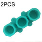 2 PCS 3 Grid Silicone Diamond Ice Tray Succulent Flower Pot Mold DIY Plaster Mold, Ink Green, Blue, Green