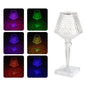 Nachttischlampe aus Kristallglas, LED-Weinglas-Nachtlicht, Spezifikation:, Fernbedienung, RGB16-Farben