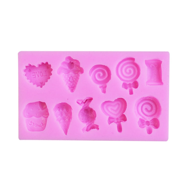 G114 Silikonform für Süßigkeiten, Lutscher, Eiscreme, Schokolade, Kekse, Kuchendekoration, G114