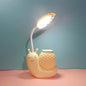 L-0 Cartoon Schnecke Stifthalter USB wiederaufladbare LED Soft Augenschutz Schreibtischlampe