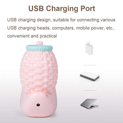 L-0 Cartoon Schnecke Stifthalter USB wiederaufladbare LED Soft Augenschutz Schreibtischlampe