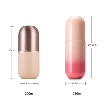 Shoke Tragbarer Mini-Isolierbecher, Kapselbecher aus Edelstahl 316, Fassungsvermögen: