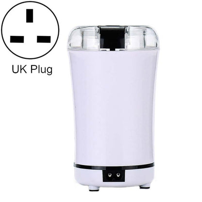 M150A Elektrische Mini-Kaffeemühle aus Edelstahl, Getreidebohnen-Mahlmaschine, Spezifikationen:, US-Stecker (lila), US-Stecker (schwarz), US-Stecker (weiß), EU-Stecker (weiß), EU-Stecker (lila), UK-Stecker (weiß), UK-Stecker (schwarz), UK-Stecker (lila)