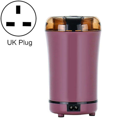 M150A Elektrische Mini-Kaffeemühle aus Edelstahl, Getreidebohnen-Mahlmaschine, Spezifikationen:, US-Stecker (lila), US-Stecker (schwarz), US-Stecker (weiß), EU-Stecker (weiß), EU-Stecker (lila), UK-Stecker (weiß), UK-Stecker (schwarz), UK-Stecker (lila)