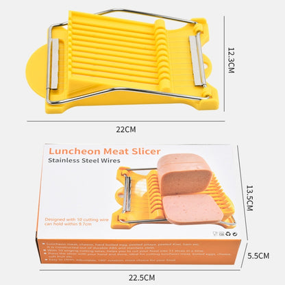 JA-958 Mittagessen Fleisch Schinkenschneider Haushaltsobstschneider Bananenscheiben Kücheneierschneider, JA-958 Schinkenschneider (Weiß), JA-958 Schinkenschneider (Gelb)