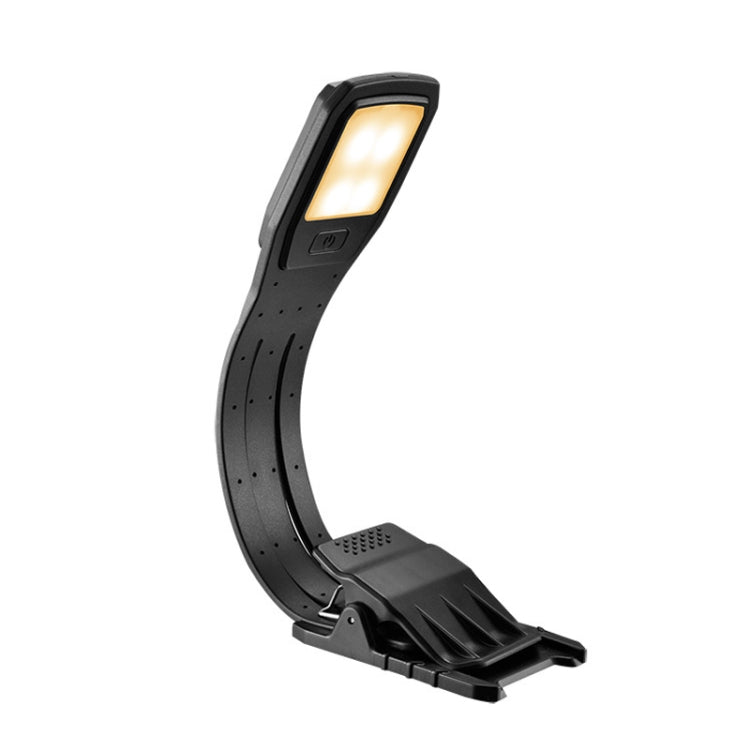 Tragbare Buchclip-Lampe mit vier einstellbaren Ladevorgängen für den Augenschutz, Clip-Lampe mit vier Gängen