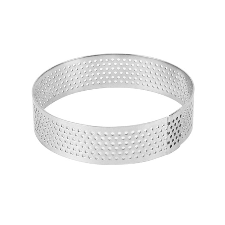 BN1006 Edelstahl Mousse Kreis verdickt perforierte Kuchenform DIY Backwerkzeuge