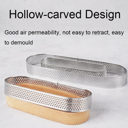 BN1006 Edelstahl Mousse Kreis verdickt perforierte Kuchenform DIY Backwerkzeuge