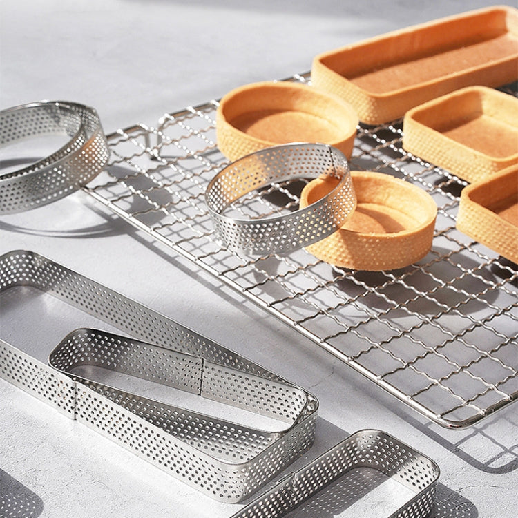 BN1006 Edelstahl Mousse Kreis verdickt perforierte Kuchenform DIY Backwerkzeuge