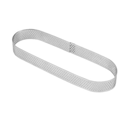 BN1006 Edelstahl Mousse Kreis verdickt perforierte Kuchenform DIY Backwerkzeuge