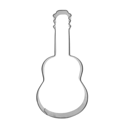 5 stücke Gitarre Form Backen Keks Form Edelstahl Fondant Mousse Kreis, Gitarre Form
