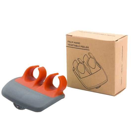 Palm Handschäler für Kartoffeln, Obst, Küchengemüseschäler, 2 Stück Grün, 2 Stück Orange