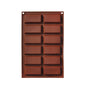 Silicone Baking Tools Cookie Chocolate Waffle Cake Mold,Style:, 6-grid Pudding Mold, 6-grid Waffle Mold, 12-grid Chocolate Mold