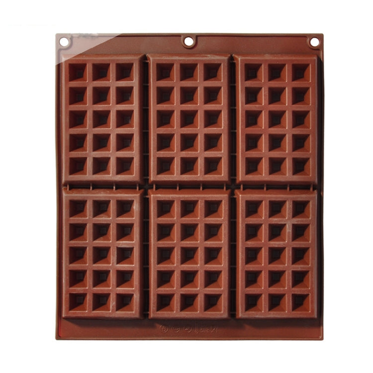 Silikon-Backwerkzeuge, Keks-Schokoladen-Waffel-Kuchenform, Stil:, 6-Raster-Puddingform, 6-Raster-Waffelform, 12-Raster-Schokoladenform