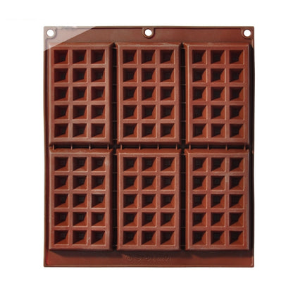 Silikon-Backwerkzeuge, Keks-Schokoladen-Waffel-Kuchenform, Stil:, 6-Raster-Puddingform, 6-Raster-Waffelform, 12-Raster-Schokoladenform