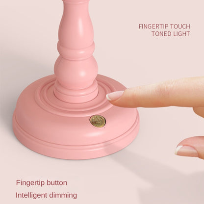 GIVELONG Retro-Tischlampe, USB-Aufladung, kleines Nachtlicht, Stil:
