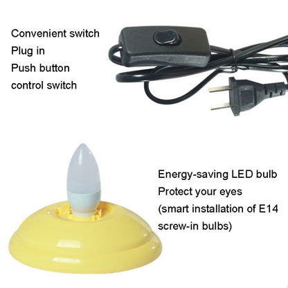 GOELONG Cartoon Mond Tischlampe Kinderzimmer Tier Nachtlicht, Stecker:, US-Stecker, EU-Stecker