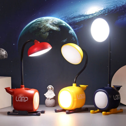 L-220902 LED Cartoon Flugzeug Wiederaufladbare Augenschutz Lernschreibtischlampe