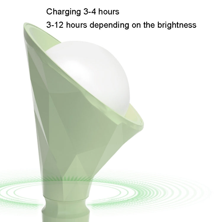 Basis Abnehmbare Diamant Schreibtisch Lampe USB Lade 3-speed Farbe Temperatur Nacht Licht