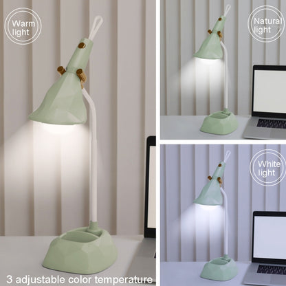 Basis Abnehmbare Diamant Schreibtisch Lampe USB Lade 3-speed Farbe Temperatur Nacht Licht