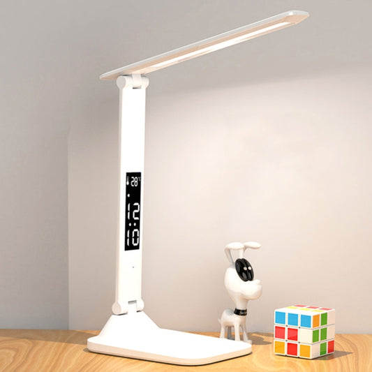 Faltbare Schreibtischlampe mit intelligenter LED-Digitalanzeige, Stil:, Aufladen 2000 mAh, Aufladen 3200 mAh, Doppelkopf-USB-Geradestecker, Doppelkopf-Aufladen 2000 mAh, Doppelkopf-Aufladen 3200 mAh