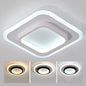 20W 3-color Dimming Aisle Light LED Entrance Corridor Cloakroom Ceiling Light, White Circle, White Square, Black Circular, Black Square