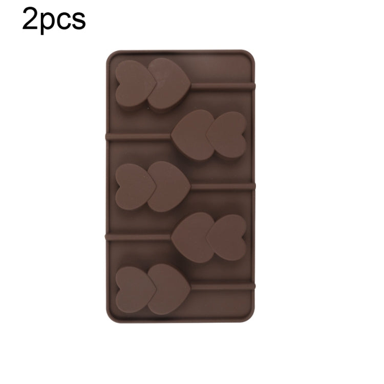 2 Stück Silikon-Schokoladenform, Gelee, Weihnachts-Süßigkeiten-Kuchenform, Stil: Geschenkbox, Muschel, Stern, Herz zu Herz
