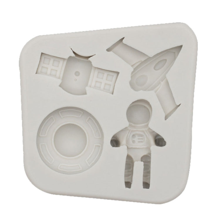 Astronaut Planet Rakete Silikon Fondant Schokoladenform Kuchen Dekorieren Zubehör Werkzeuge