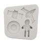 Astronaut Planet Rakete Silikon Fondant Schokoladenform Kuchen Dekorieren Zubehör Werkzeuge
